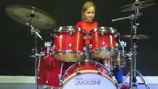 Johanne Astrid Poulsen 9 years old on Drum Limousine