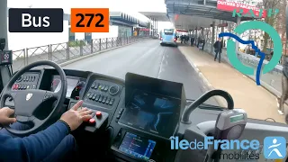 Bus 272 RATP | Sartrouville RER - Gare d'Argenteuil - 4K