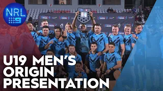 U19 2023 Men's State of Origin Trophy Presentation | NRL on Nine