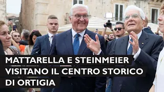 Mattarella e il Presidente della Repubblica Federale di Germania visitano Ortigia.