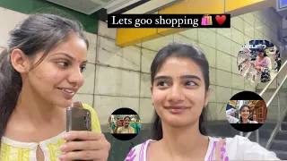 Day out☕️💃 || lets goo shopping 🛍️🫶🏻 || #shopping #janpath #mkt #zudio #fun #laphing