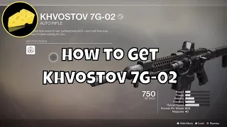 How to Get NEW Khvostov 7G-02