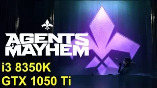 Agents Of Mayhem - i3 8350K - GTX 1050 Ti - 1080p