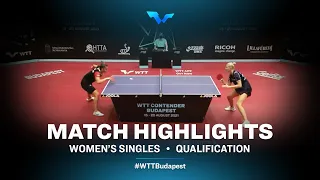 Gabriela Stepanova vs Helga Dari | WTT Contender Budapest 2021 (Qual)