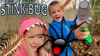 VACUUM BUG HUNT for KIDS!! STINK BUG, Spider, COCKROACH, Roly Poly, CENTIPEDE, Beetle, SNAIL & More!