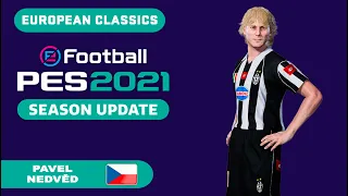 P. NEDVED face+stats (European Classics) How to create in PES 2021