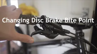 How To Change Your Bite Point Or Free Stroke ( Spongy Brake ) Shimano or SRAM Hydraulic Disc Brakes