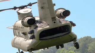 Extremely Powerful US Helicopters in Action During Heavy Sling Load: CH-47 and CH-60