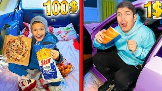 24 ORE ⏰ în MAȘINĂ BOGATĂ💰 vs MAȘINĂ SĂRACĂ😥/ Challenge amuzant