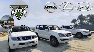 2012 Nissan Pathfinder vs 2002 Lexus GX 470 vs 2006 Hyundai Veracruz / Cayo Perico (mods) - GTA V