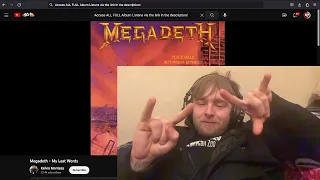 Megadeth - My Last Words First Time Listen & Reaction