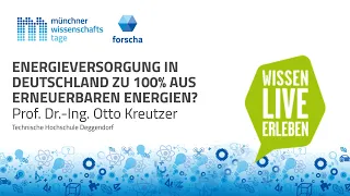 Energieversorgung in Deutschland zu 100% aus erneuerbaren Energien?