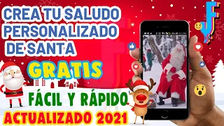 Saludo GRATIS personalizado de PAPA NOEL -Cómo hacer y descargar el saludo de Santa con tu celular