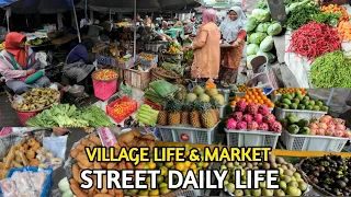VILLAGE FOOD AND MARKET IN MAGELANG INDONESIA | FOODS,FRESH VEGETABLES AND FRUITS,MEAT,CHICKEN
