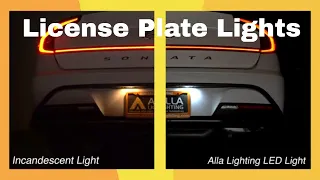 How to Install | Change Hyundai Sonata License Plate Lights Bulbs?