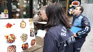 İstiklal Caddesi'nde bulunan kafe ve restoranlara menü denetimi