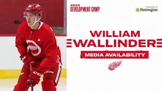 William Wallinder at Detroit Red Wings Development Camp