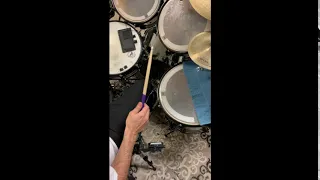 Single and double pedal drum exercise
