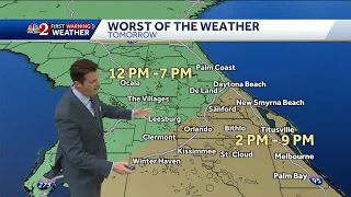 Severe storms possible across Central Florida Saturday