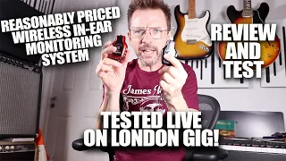 Review and live test of the KIMAFUN KM-G150-3 IEM Wireless monitoring system - live gig footage