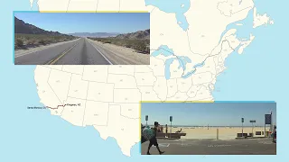 Kingman, AZ to Santa Monica, CA: A Complete Real Time Road Trip