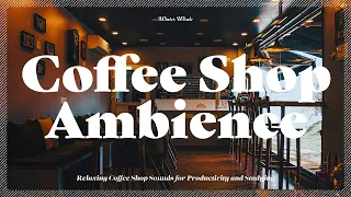 Coffee Shop Ambience - Background Noise with Keyboard Typing Sound | White Noise, Pink Noise, 백색소음