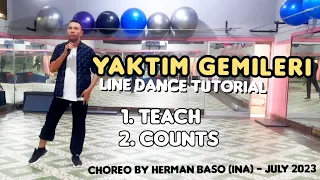 Yaktim Gemileri Line Dance Tutorial | Improver | Choreo by Herman Baso (INA) - July 2023