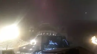Vatromet ispred Hrama Sv. Save, 13.01.2020. - 2