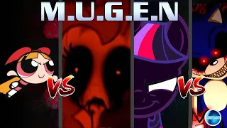 Mugen - Team True Leader vs Team Zalgo and Sonic.Exe (CPU vs CPU)
