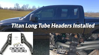 JBA Longtube Headers Installed on my Nissan Titan