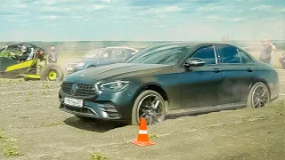 Очень  дорогой Mercedes AMG против Toyota Prado , Subaru WRX STI