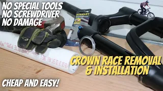DIY Crown Race Removal & Install - No Special Tools, Screwdriver, or Damage!