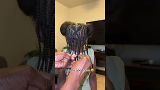 I truly admire the strength of good single parents🙏🏾 #cutehairstyle #cutebaby #naturalhair #braids