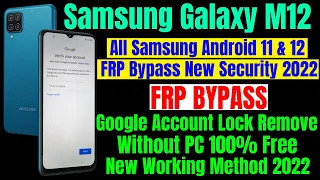 Samsung M12 (M127g) Frp Bypass Without PC / All Samsung Android 11 & Android 12 Frp Bypass 100% Free