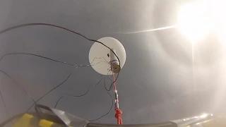 Stanford students launch high-altitude rocket from a balloon