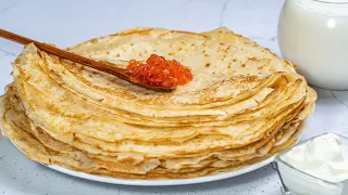 БЛИНЫ - 🥞➡️️😋 НОВИНКА 🔥 все секреты приготовления удачного теста для вкусных блинов на завтрак!