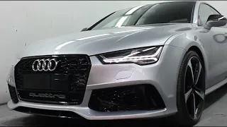 Audi A7 2018 modified front bumper,rear diffuser,Led headlight