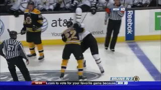 Bruins-Stars near line brawl 11/1/08 HD