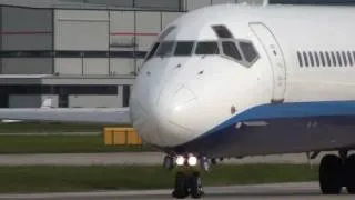 BlueLine MD-83 at Manchester Airport HD