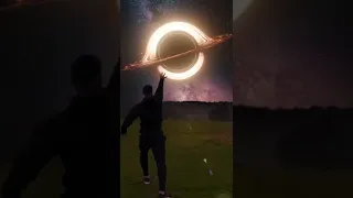 INTERSTELLAR BLACK HOLE CRAZY TRANSITION 🤯🔥 #Shorts