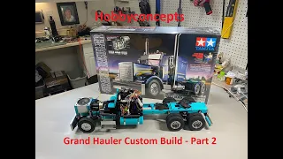 Tamiya 1/14 Grand Hauler Semi Truck Custom Build Part 2 - MFC Install