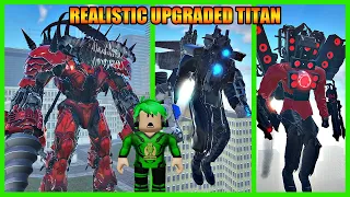 GG! Aku Berhasil Dapatkan Semua Titan Upgrade Di Dunia Skibid Toilet Super Realistic