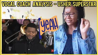 USHER SUPERSTAR @ Tiny Desk Concert | Vocal Coach Analysis #usher