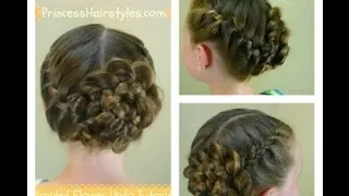 Braided Flower Updo, Easter & Prom Hairstyles