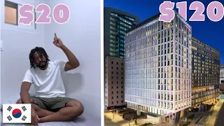 $20 Vs $120 Hotel Room In Seoul,South Korea 🇰🇷 (Tiny Room)