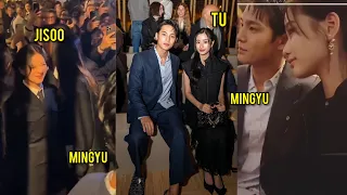 Seventeen Mingyu Interaction with Jisoo & Tu Tu Tontawan Tantivejakul At Dior Event