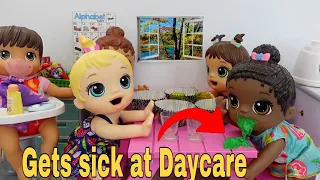 Baby Alive doll gets sick at Daycare baby alive daycare routine with 6 baby dolls