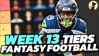 Week 13 Fantasy Football Rankings and QB, RB, WR Tiers