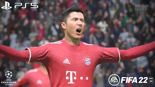 FIFA 22 - Bayern Munich vs. Barcelona - UEFA Champions League 21/22 Group Stage - PS5 Gameplay | 4K