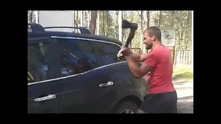 BREAKING CAR WINDOW - EPIC MOMENTS